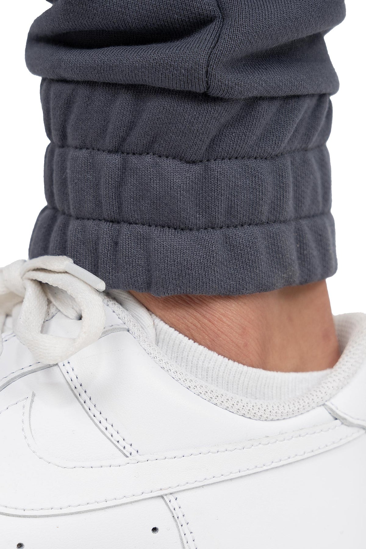 Herren Regular Fit Jogginghose Marken-Stick in Anthracite – Reichstadt – Ansicht 9