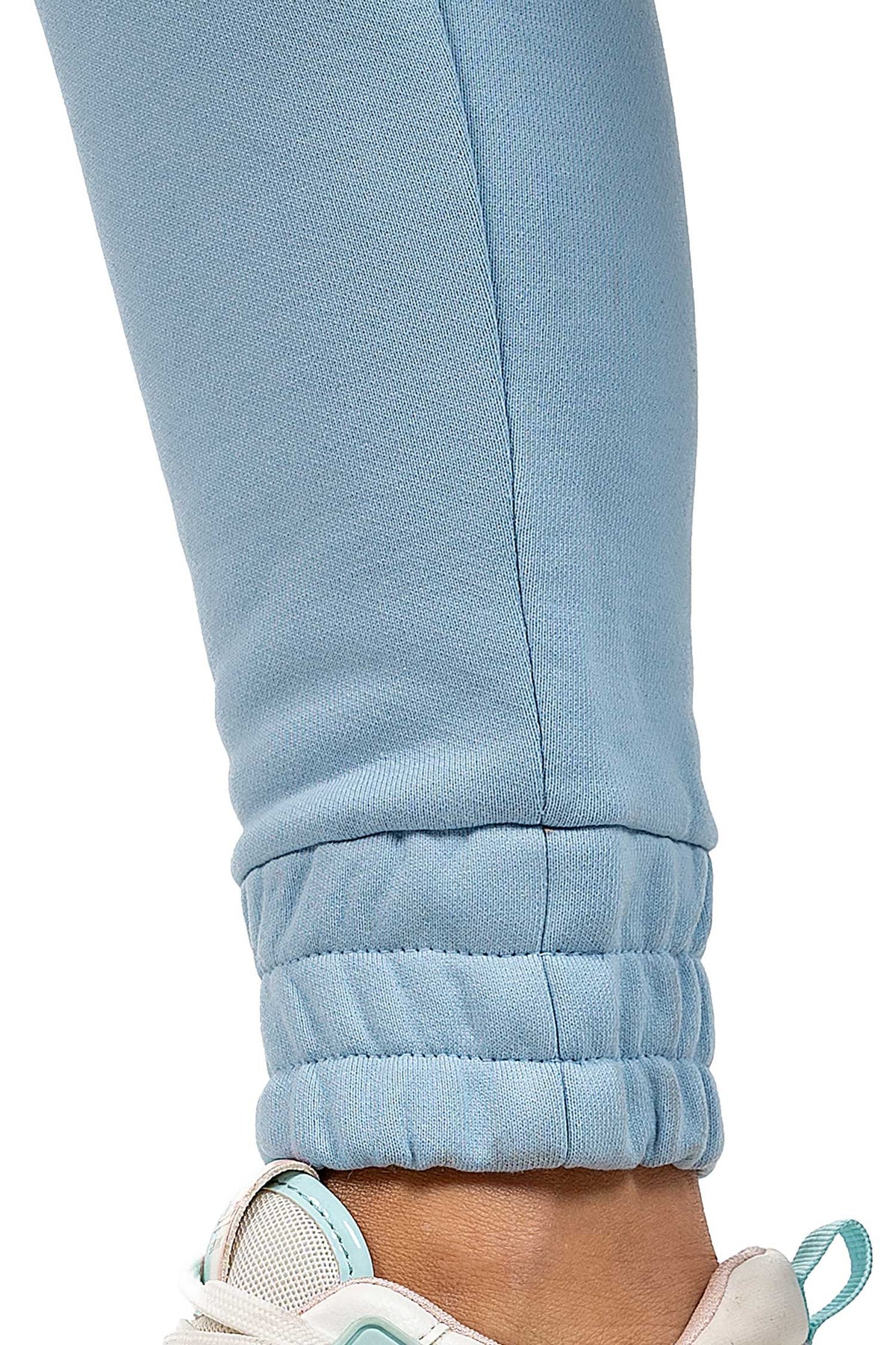 Damen Slim Fit Jogginghose Marken-Stick in Baby Blue – Reichstadt – Ansicht 9