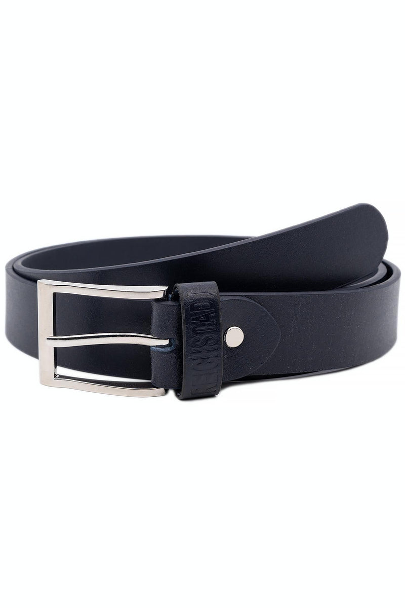 Herren Business Ledergürtel in Navy Blue – Reichstadt