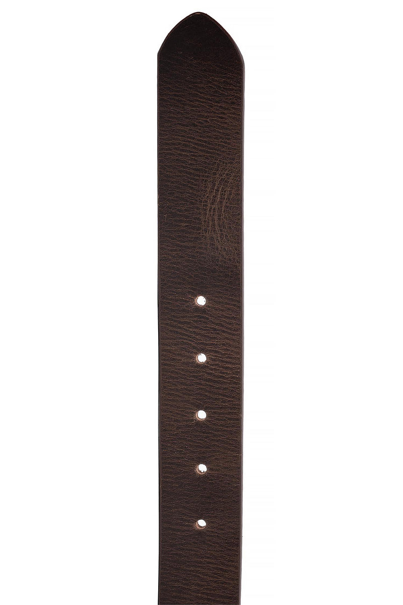 Herren Fashion Gürtel Echtleder 25RS060 Vintage Brown 115cm x 3,8cm - Vintage Brown – Ansicht 5