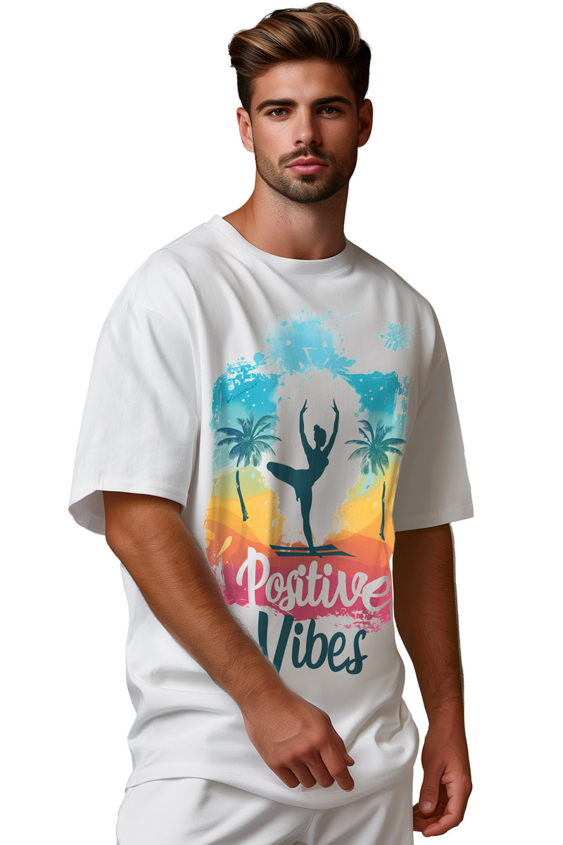 Herren Oversized T-Shirt mit Print Tropical Vibes – Reichstadt
