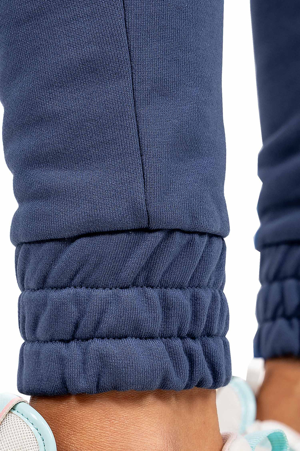Damen Slim Fit Jogginghose Marken-Stick in Dark Blue – Reichstadt – Ansicht 10