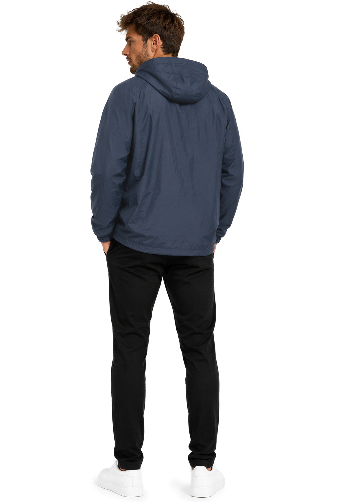 Herren Relaxed Fit Allwetter Windbreaker 24RS053 - Navy