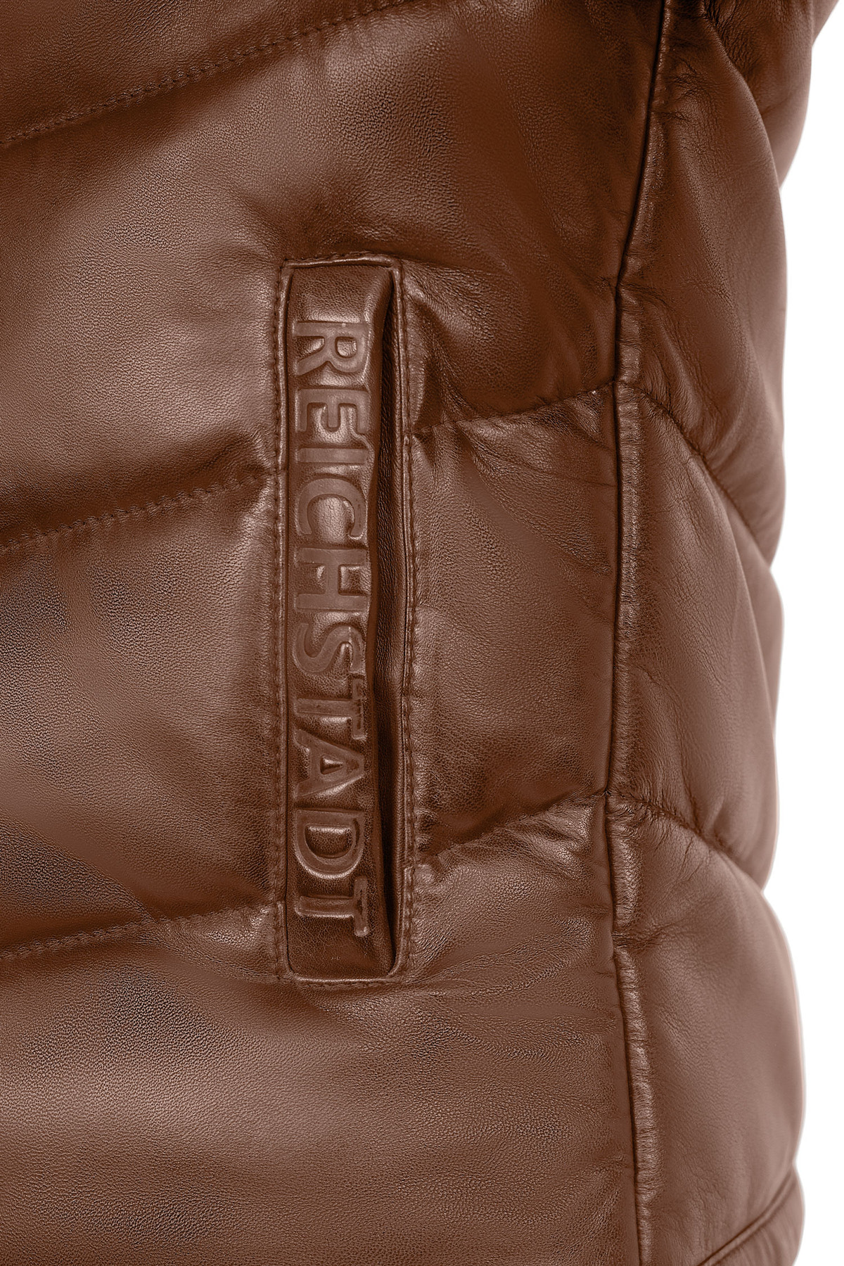 Herren Regular Fit Jacke Echtleder in Cognac – Reichstadt – Ansicht 10