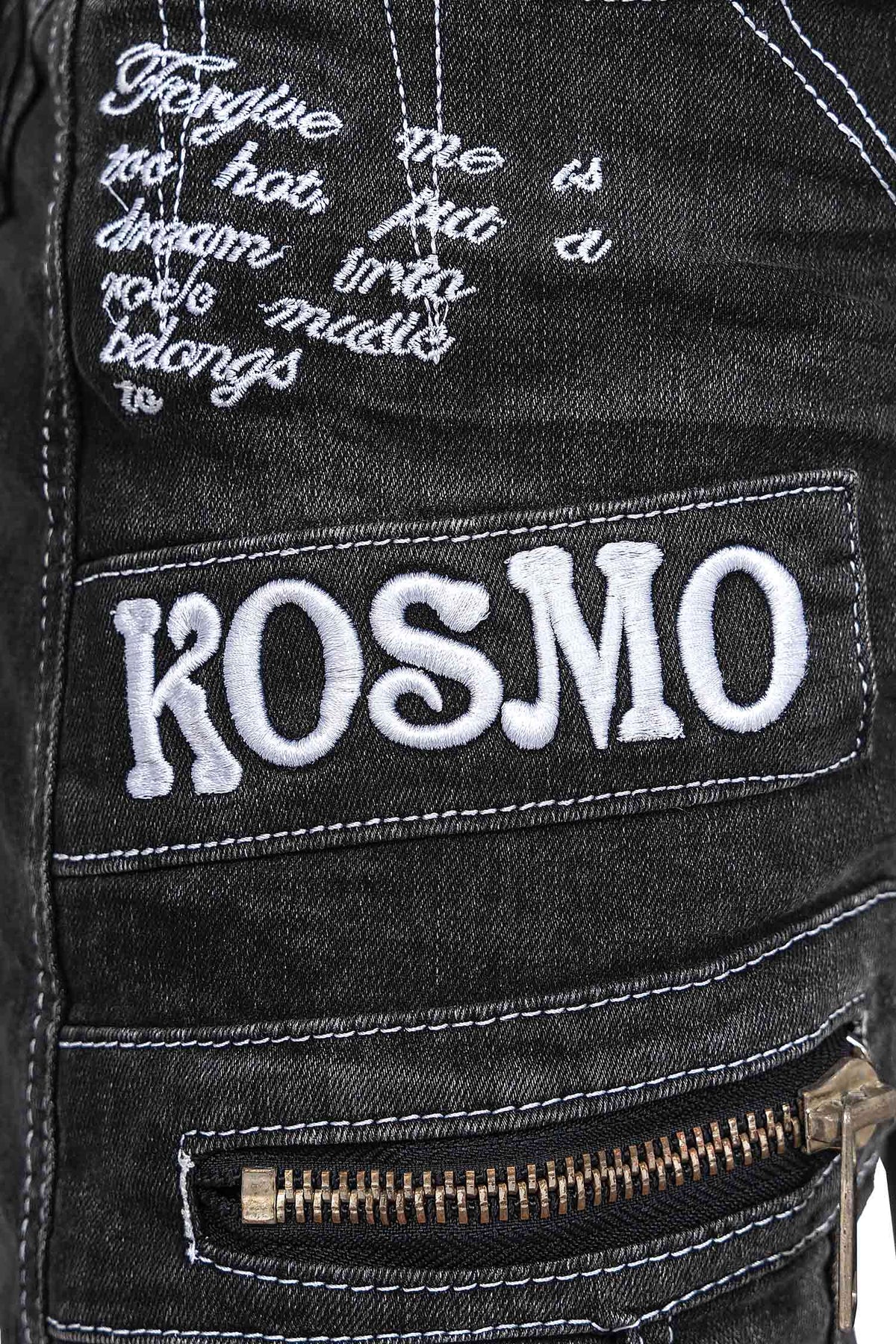 Herren Regular Fit Jeans Stonewashed in Grey – Kosmo Lupo – Ansicht 10