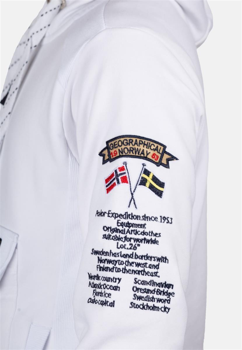 Herren Regular Fit Hoodie gymclass men - White