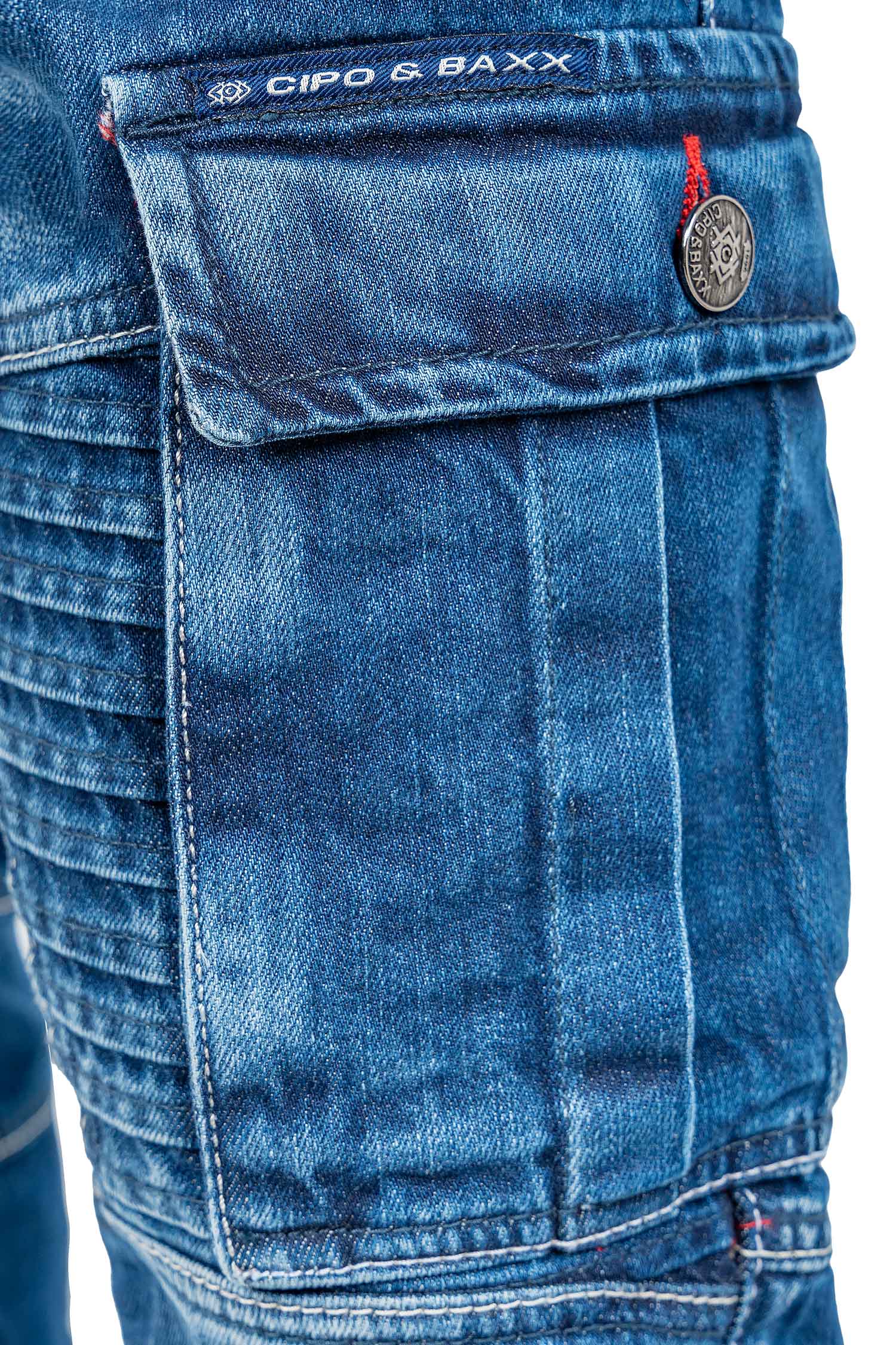 Herren Regular Fit Jeans Stonewashed CD798 - Blue