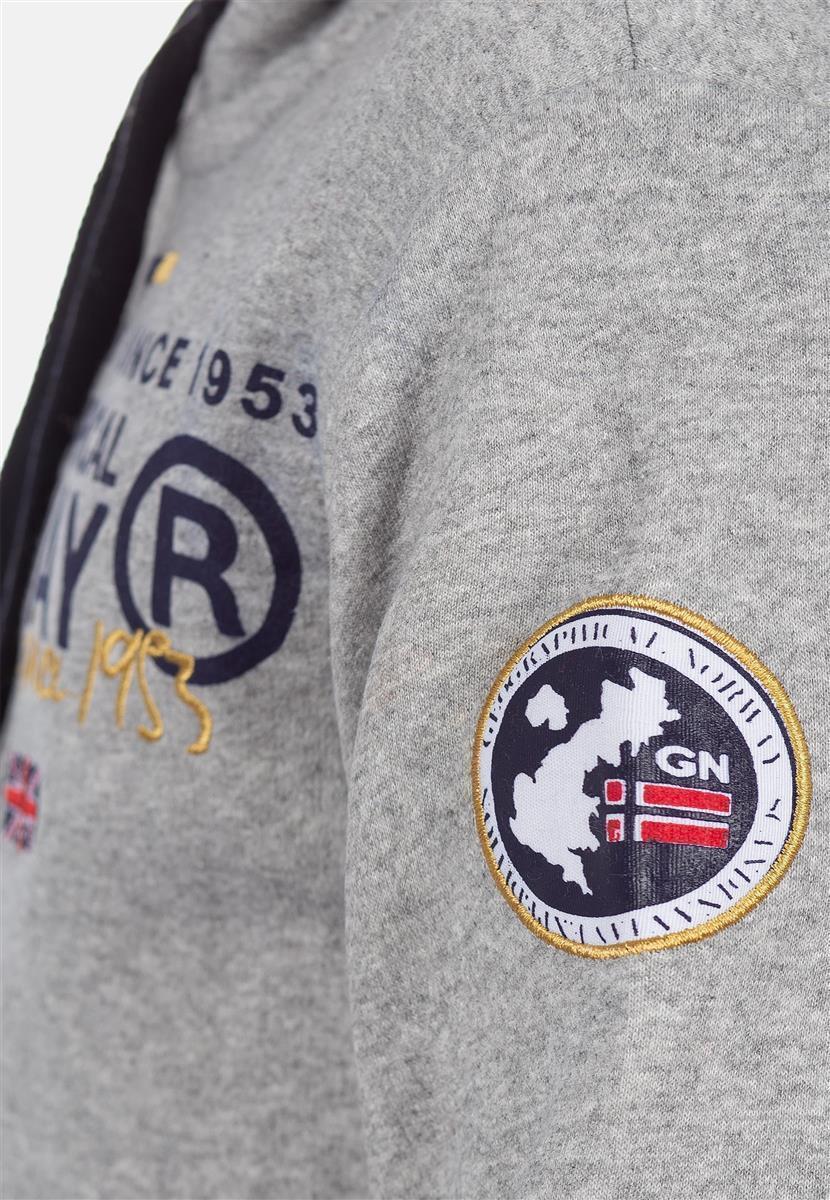 Herren Regular Fit Hoodie galiator in Grey – Geographical Norway – Ansicht 10