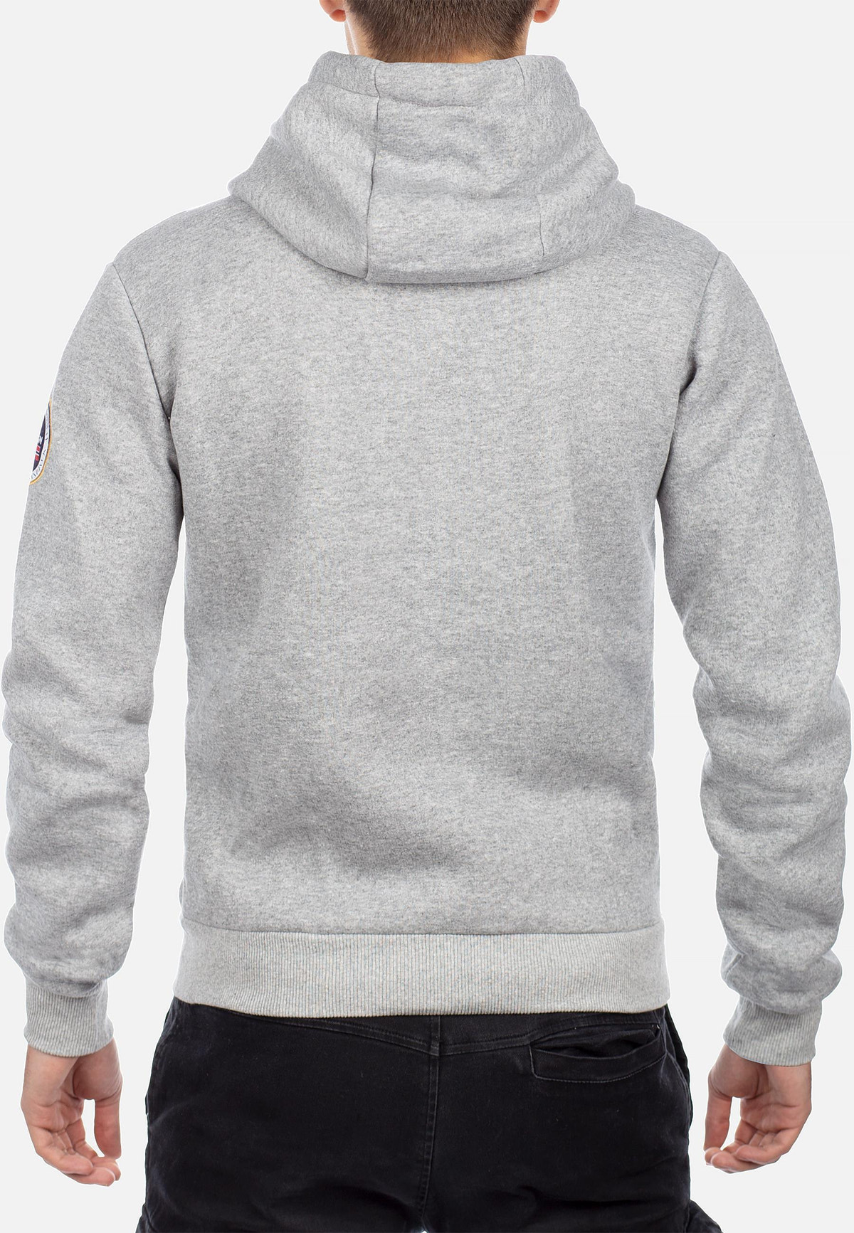 Herren Regular Fit Hoodie galiator in Grey – Geographical Norway – Ansicht 11