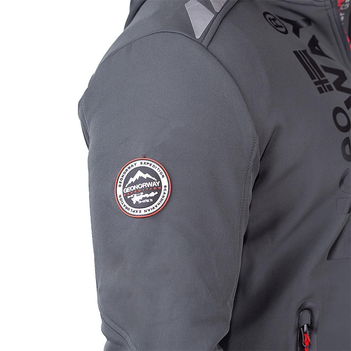 Herren Regular Fit Softshelljacke royaute in Dark Grey – Geographical Norway – Ansicht 14