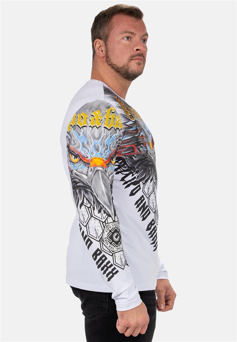 Herren Regular Fit Longsleeve CL488 - White