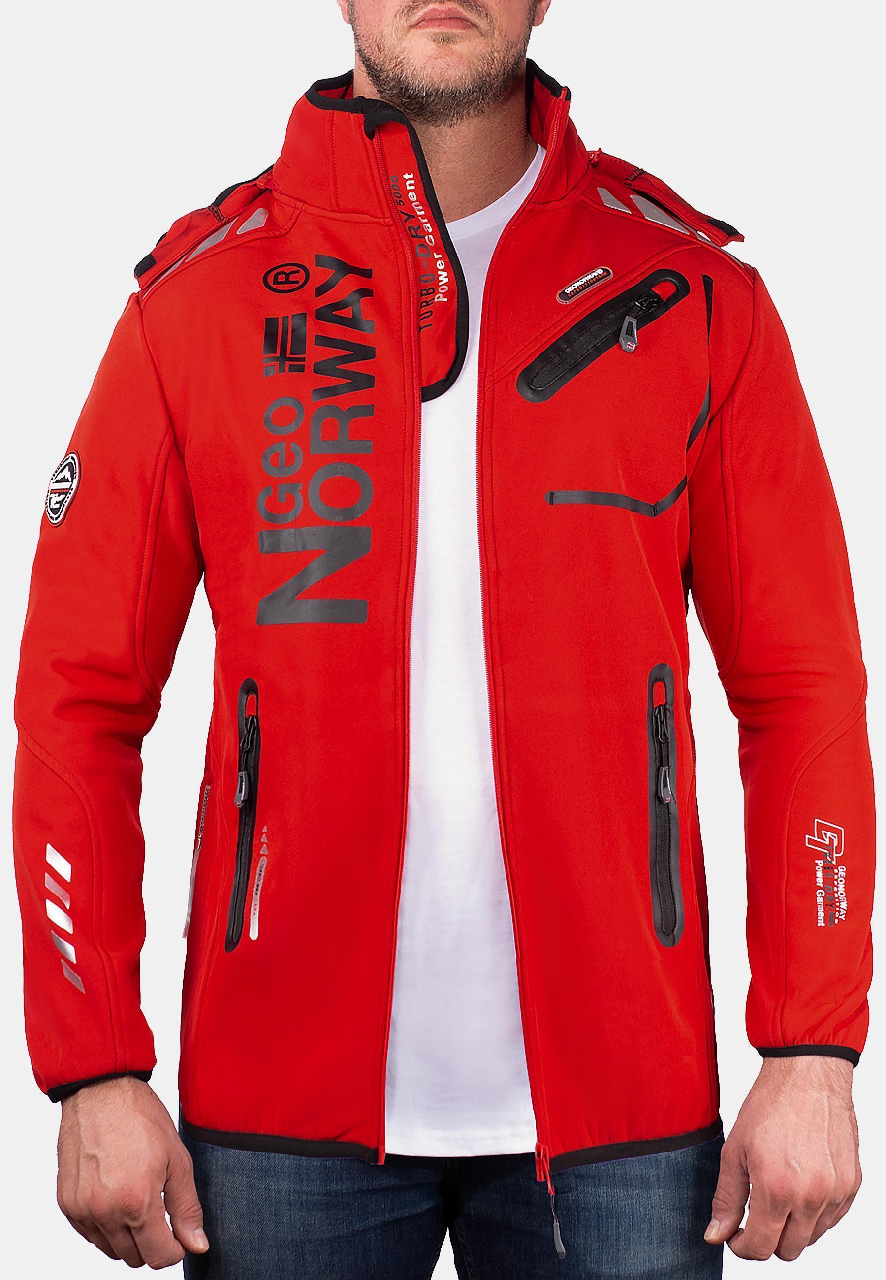 Herren Regular Fit Softshelljacke royaute - Red/Black