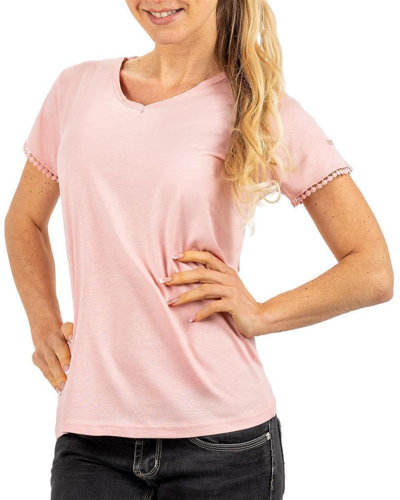 Damen Regular Fit T-Shirt josiane in Powder Pink – Geo Norway