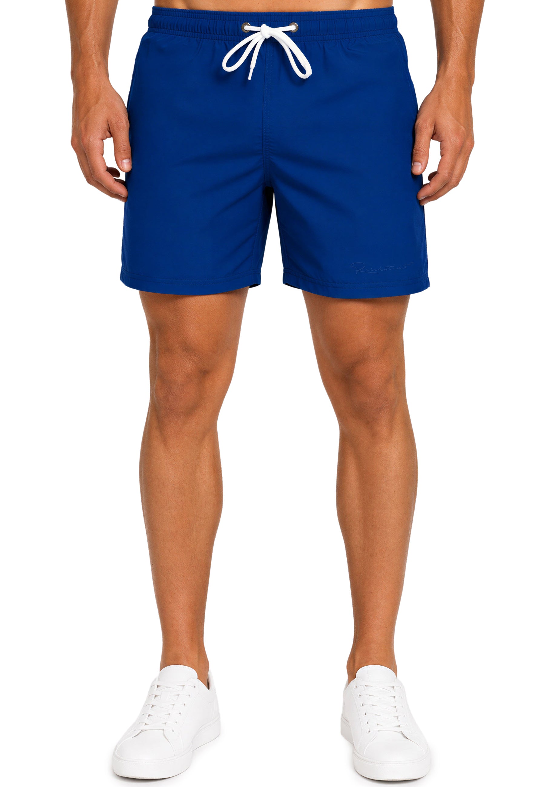 Herren Regular Fit Shorts Mid Waist 25RS073 - Navy Blue