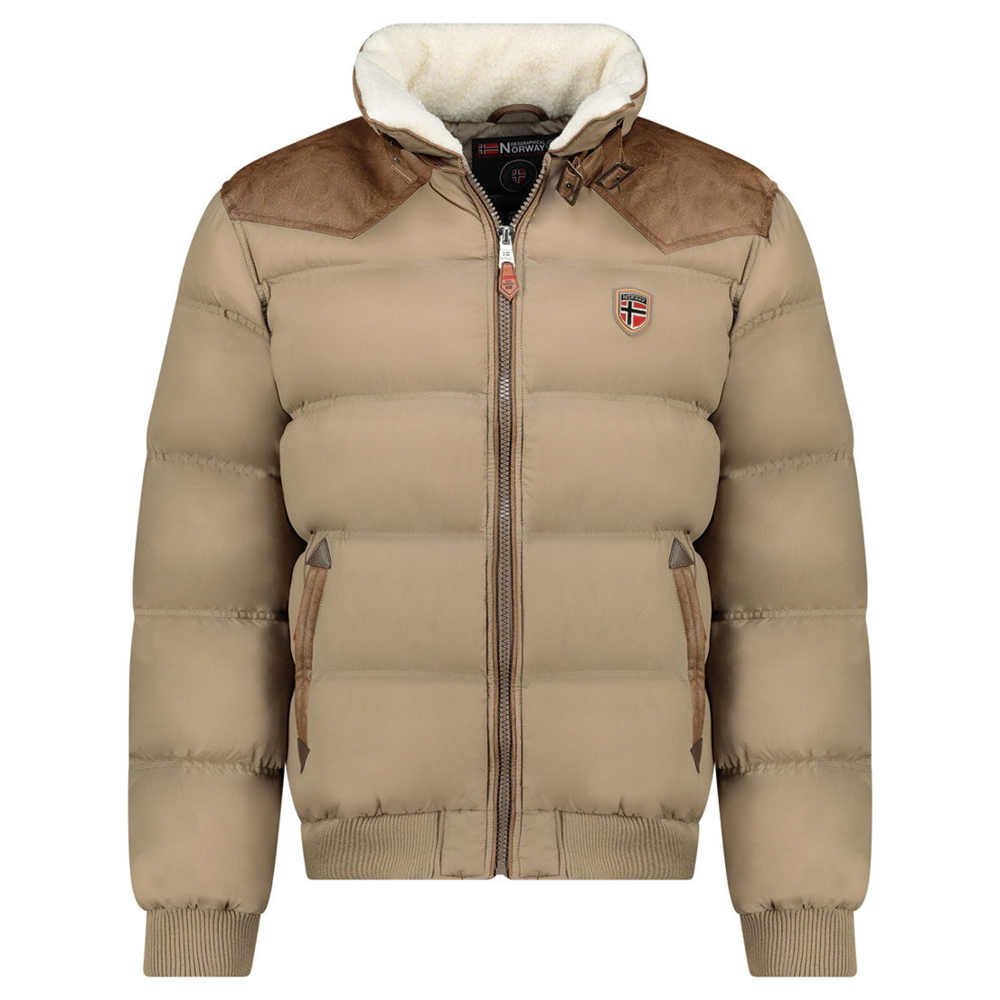 Herren Regular Fit Jacke abramovitch in Beige – Geographical Norway
