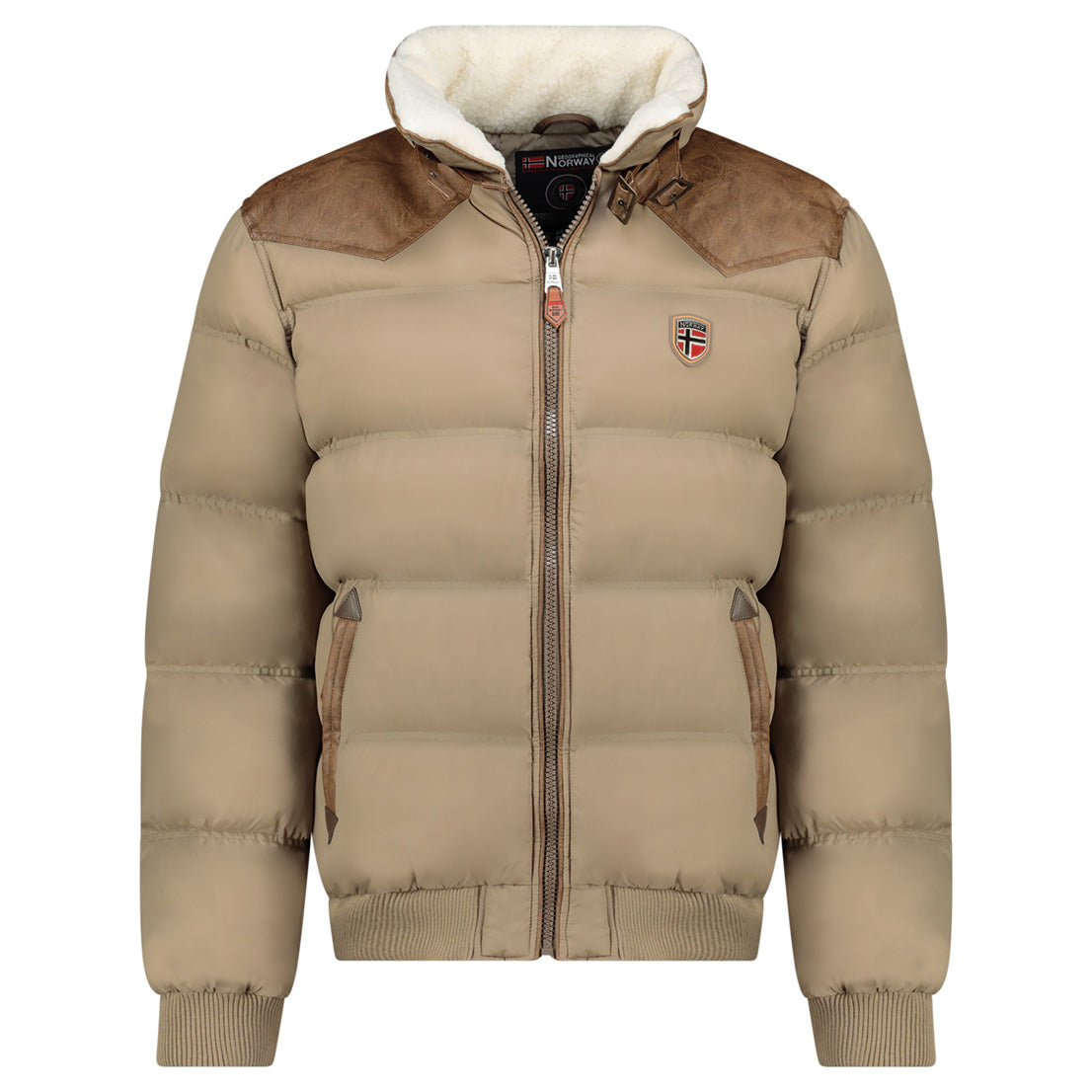 Herren Regular Fit Jacke abramovitch in Beige – Geographical Norway