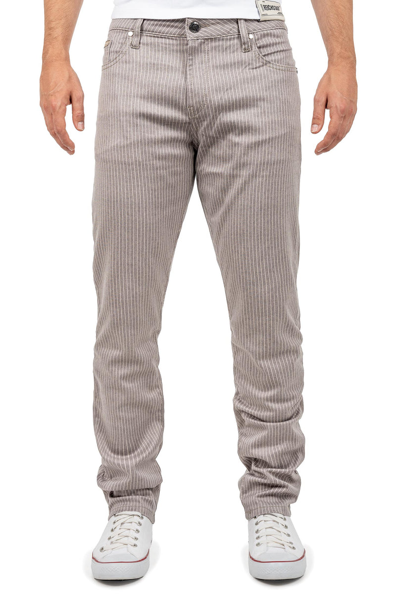 Herren Slim Fit Hose Mid Waist in Grey – Cipo & Baxx