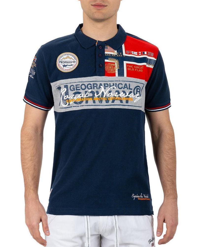 Herren Regular Fit T-Shirt kidney men in Navy – Geographical Norway