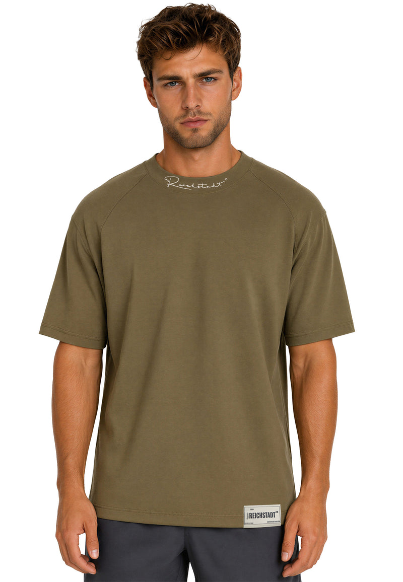Herren Relaxed Fit T-Shirt in Khaki – Reichstadt