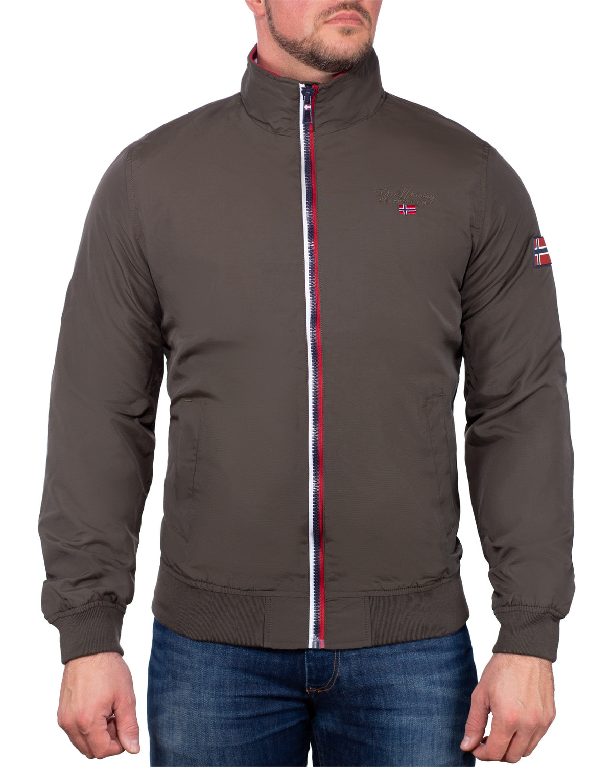Herren Regular Fit Allwetterjacke benilde in Khaki – Geographical Norway