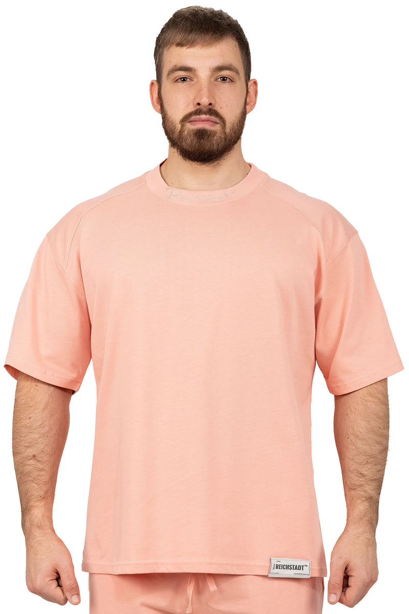 Herren Relaxed Fit T-Shirt in Old Pink – Reichstadt