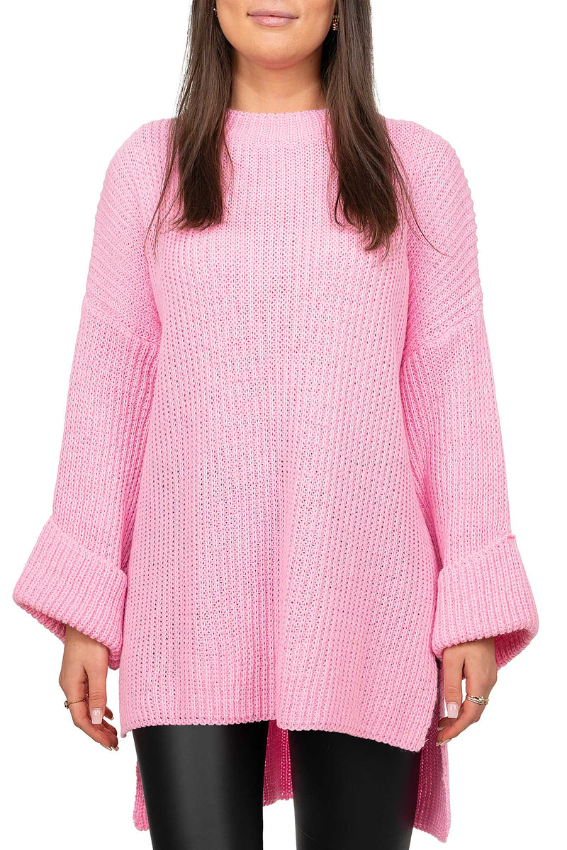 Damen Relaxed Fit Pullover in Baby Rosa – Reichstadt