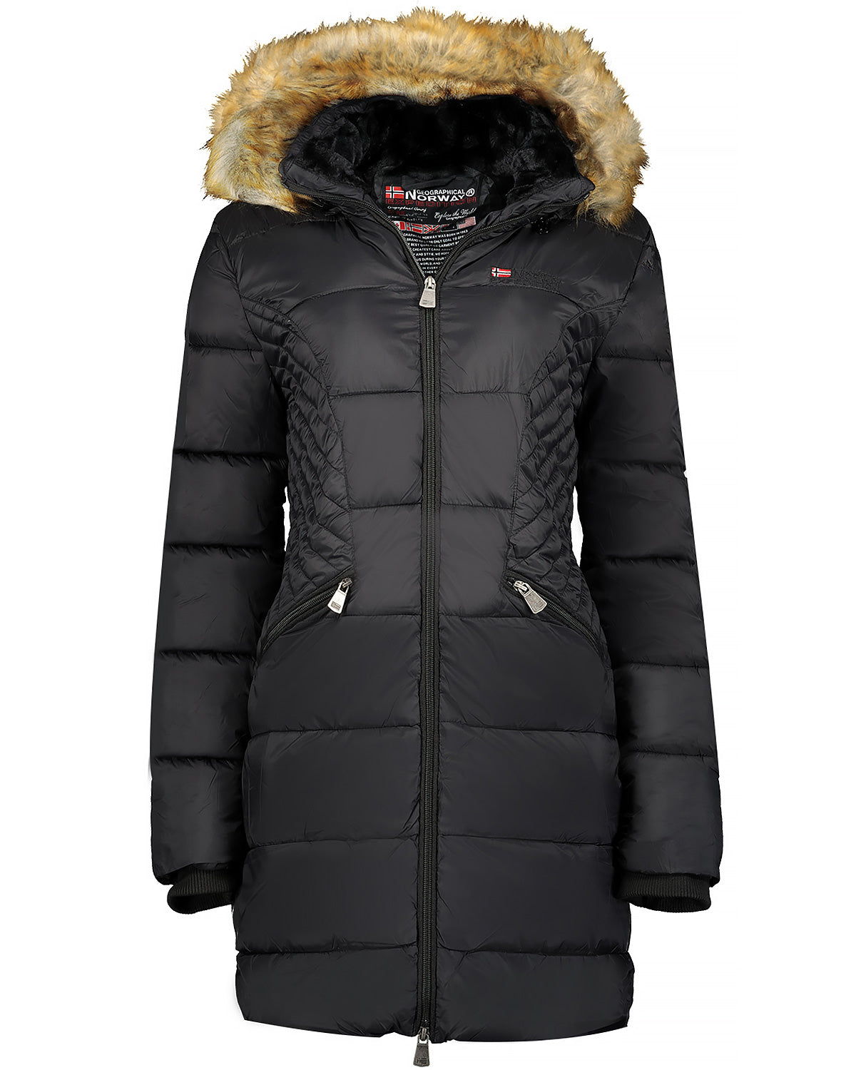 Damen Regular Fit Jacke abeille in Black – Geographical Norway