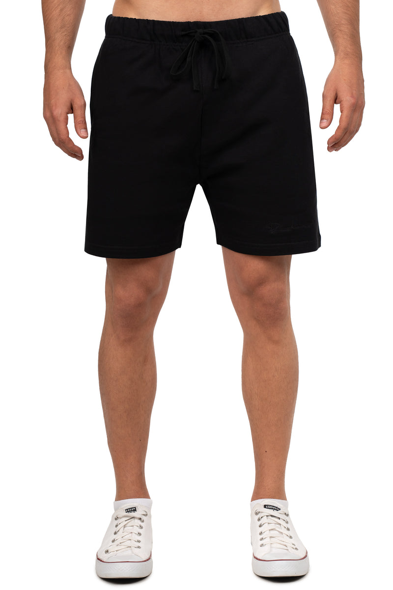 Herren Regular Fit Shorts Mid Waist in Black – Reichstadt