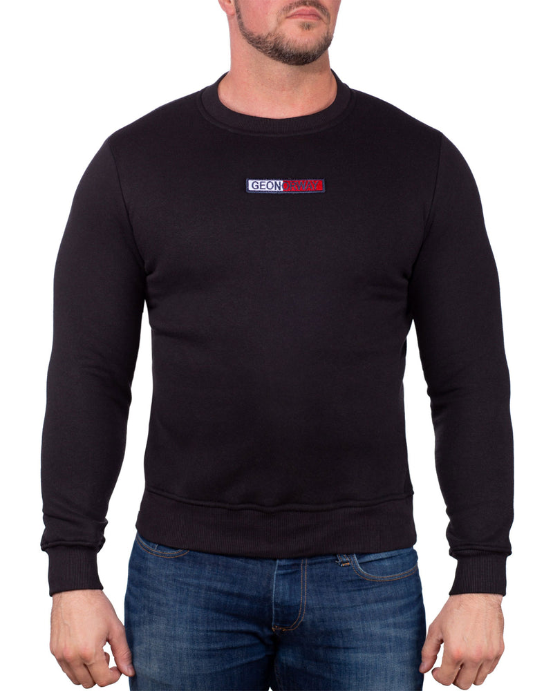 Herren Schmal Pullover garrett in Black – Geo Norway