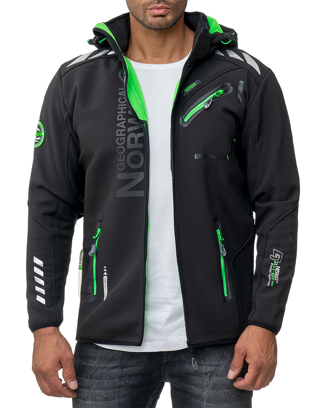Herren Regular Fit Softshelljacke royaute men in Black – Geographical Norway