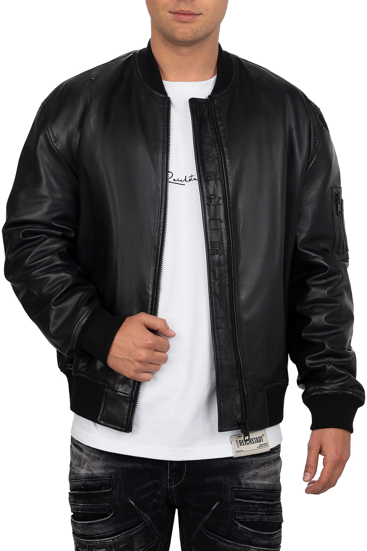 Herren Regular Fit Jacke in Black – Reichstadt