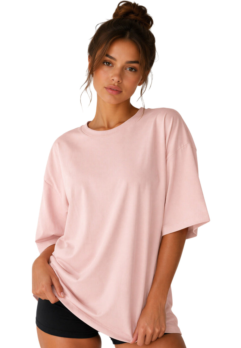 Damen Oversized T-Shirt in Pink – Reichstadt
