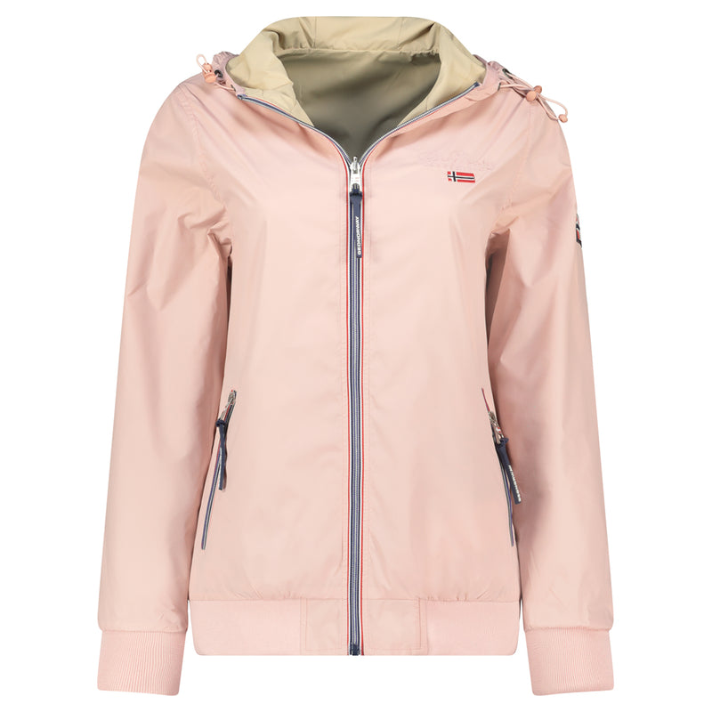 Damen Relaxed Fit Jacke Windabweisend arrivial lady in Pink – Geographical Norway