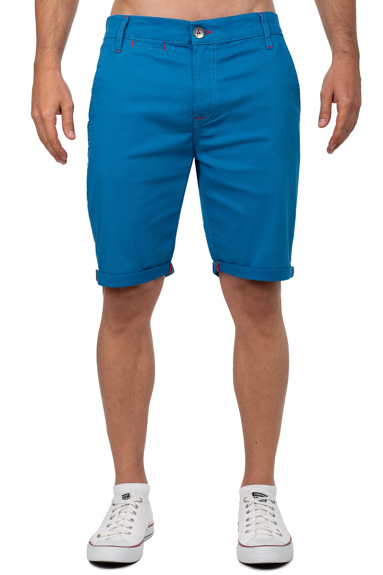 Herren Regular Fit Shorts Logo-Detail CK272 - Saxeblue
