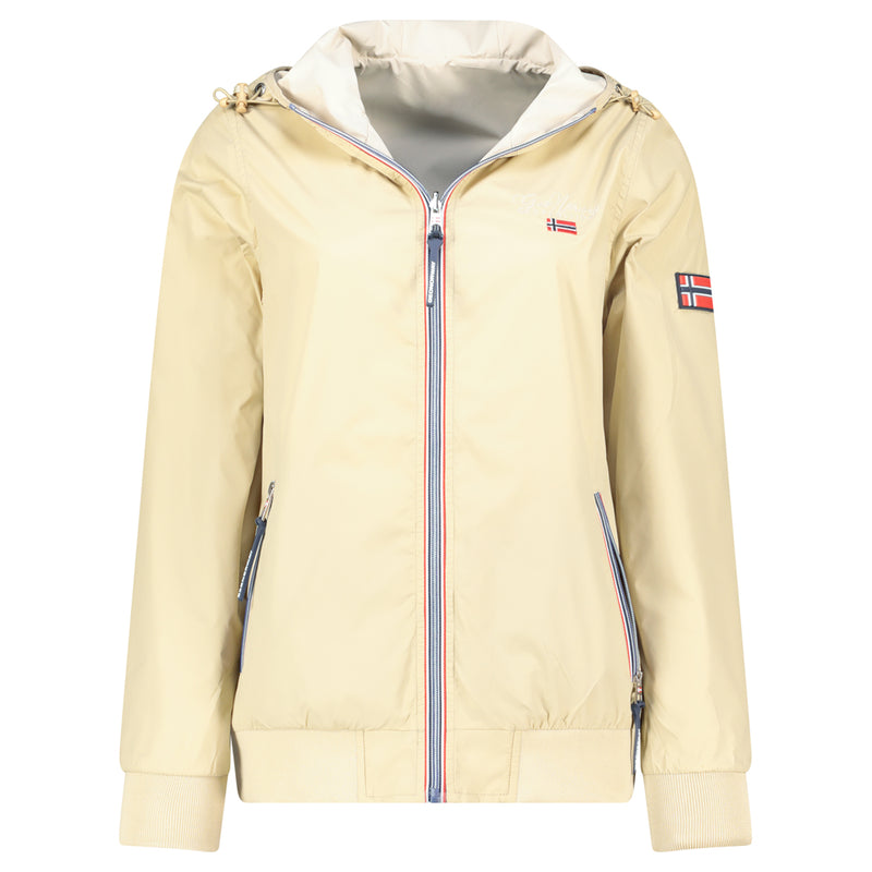 Damen Relaxed Fit Jacke Windabweisend arrivial lady in Beige – Geographical Norway