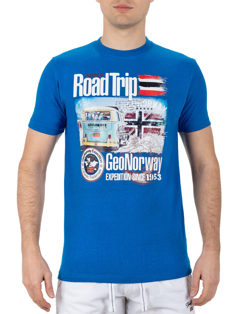 Herren Regular Fit T-Shirt jiami men in Royal Blue – Geo Norway