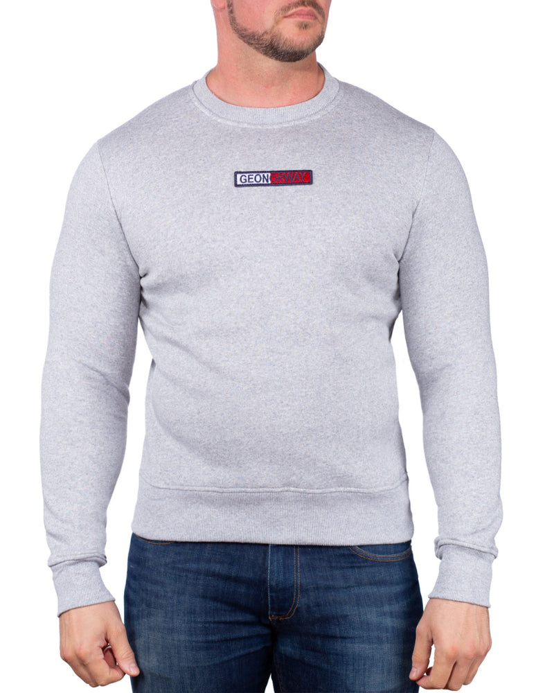 Herren Schmal Pullover garrett in Blended Grey – Geo Norway