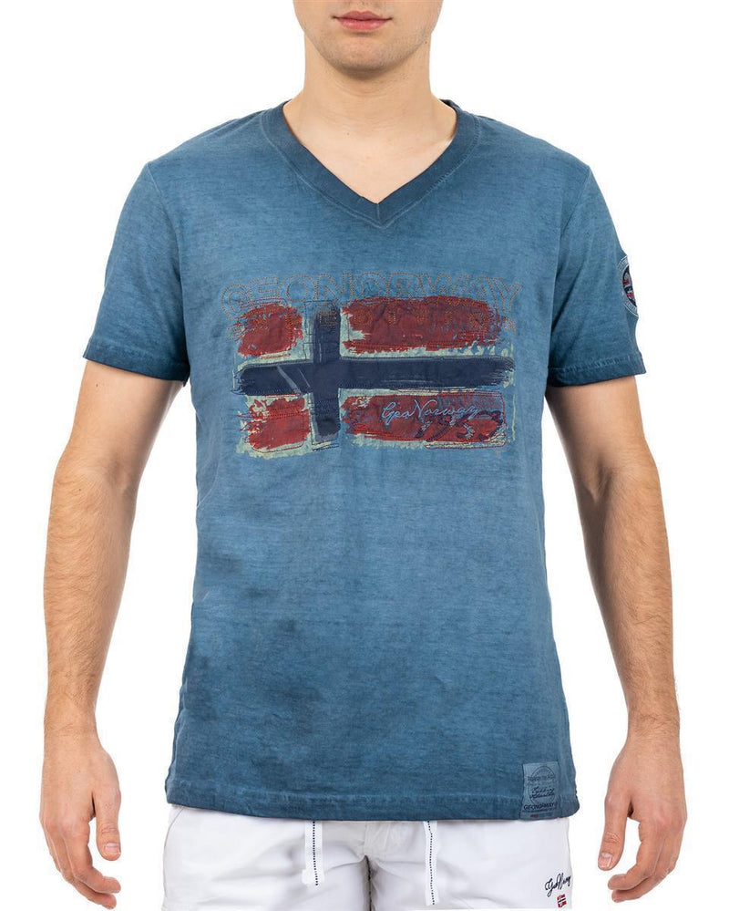 Herren Regular Fit T-Shirt joasis in Navy – Geo Norway