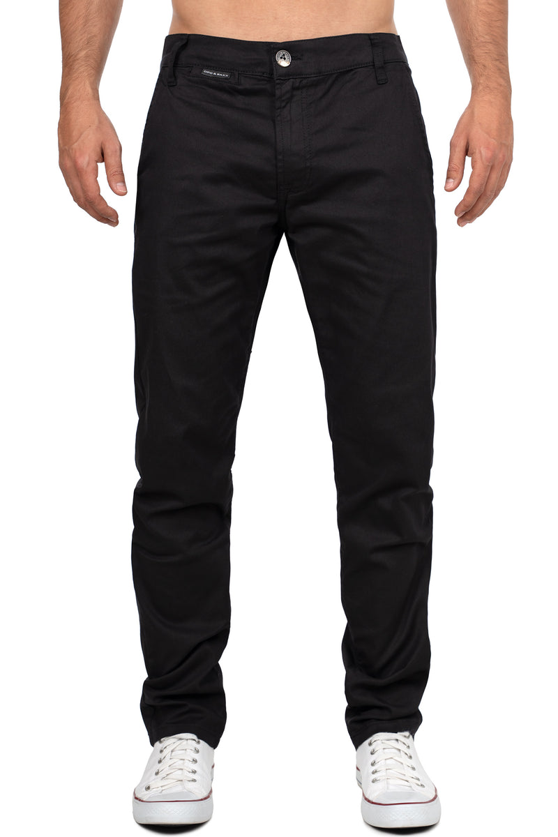 Herren Regular Fit Hose Mid Waist in Black – Cipo & Baxx