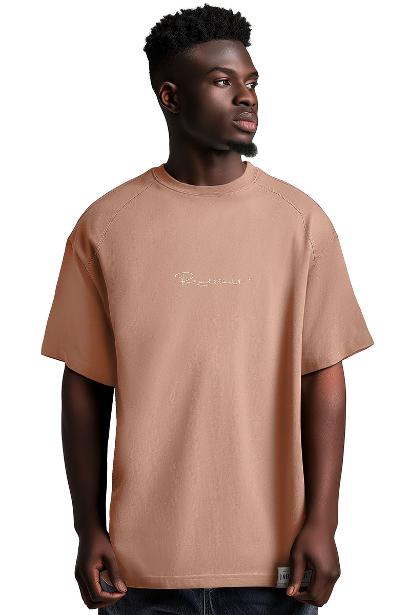 Herren Oversized T-Shirt in Warm Brown – Reichstadt