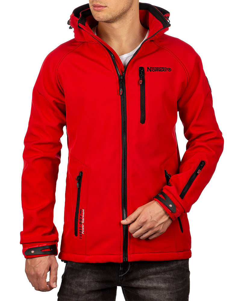 Herren Regular Fit Jacke texico in Red – Geographical Norway