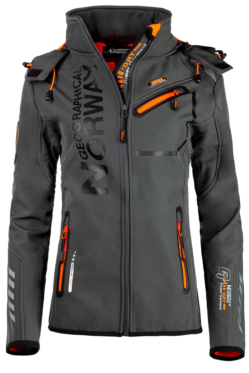 Damen Regular Fit Allwetterjacke reine lady in Dark Grey – Geographical Norway