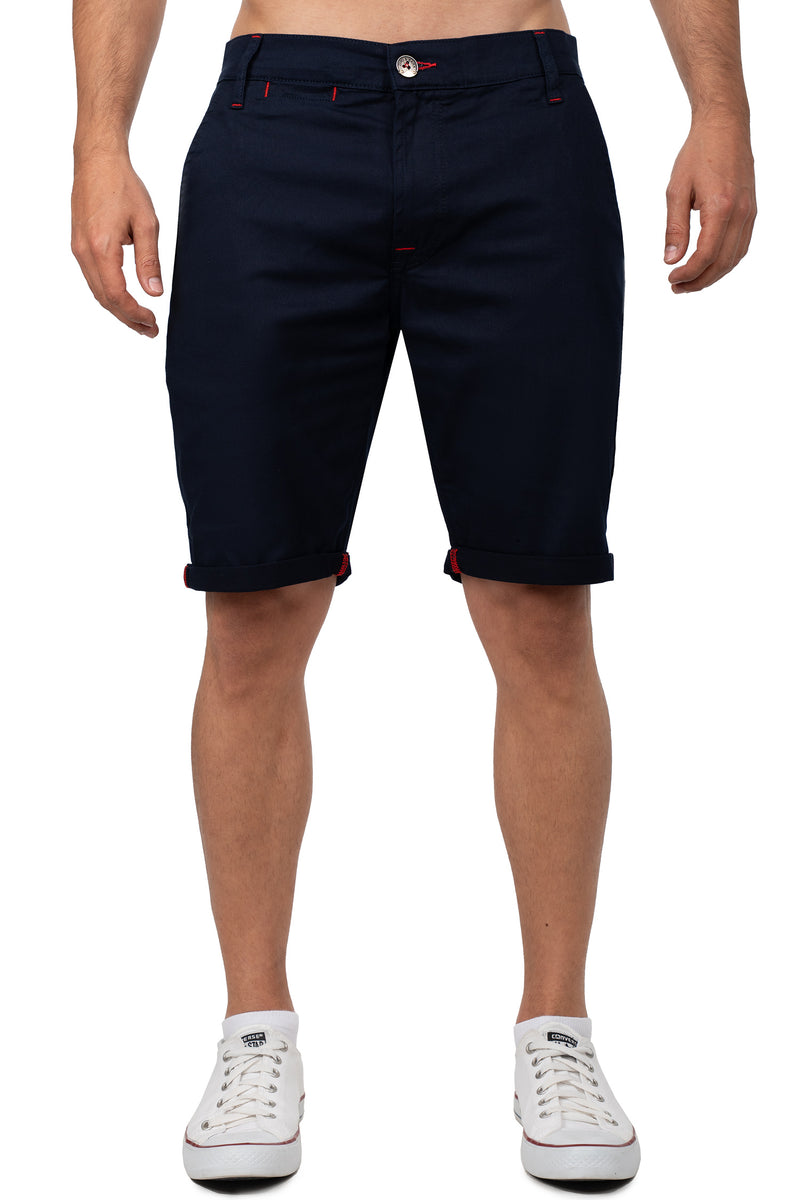 Herren Regular Fit Shorts Logo-Detail CK272 - Navy