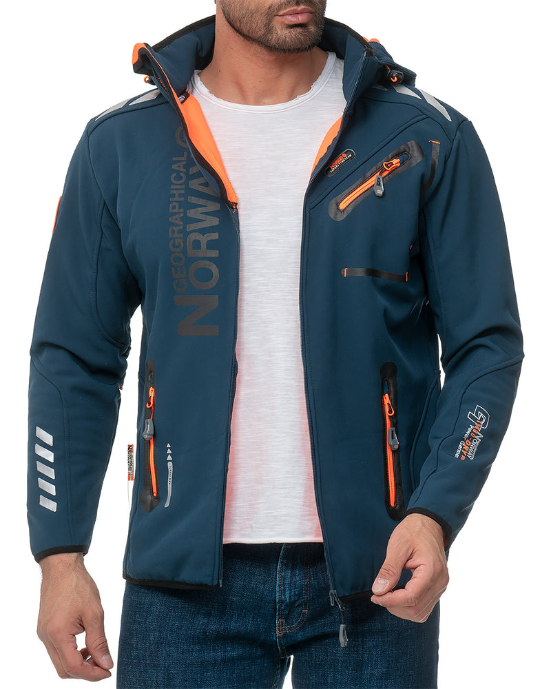 Herren Regular Fit Softshelljacke royaute men in Navy – Geographical Norway
