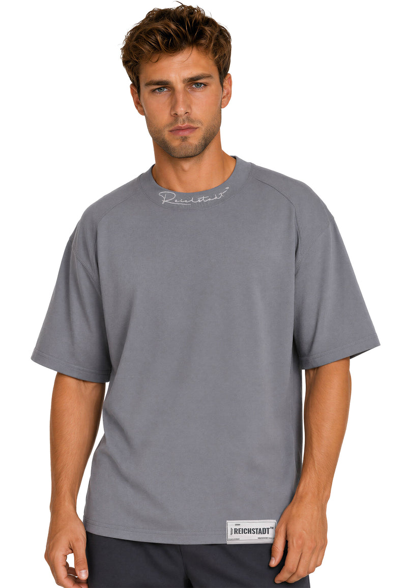Herren Relaxed Fit T-Shirt in Dark Grey – Reichstadt