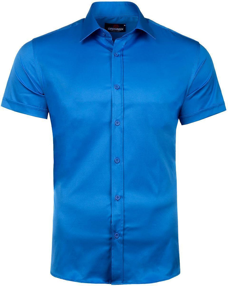 Herren Regular Fit Hemd in Blue – Cipo & Baxx