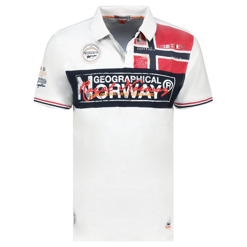 Herren Regular Fit T-Shirt kidney men in White – Geographical Norway