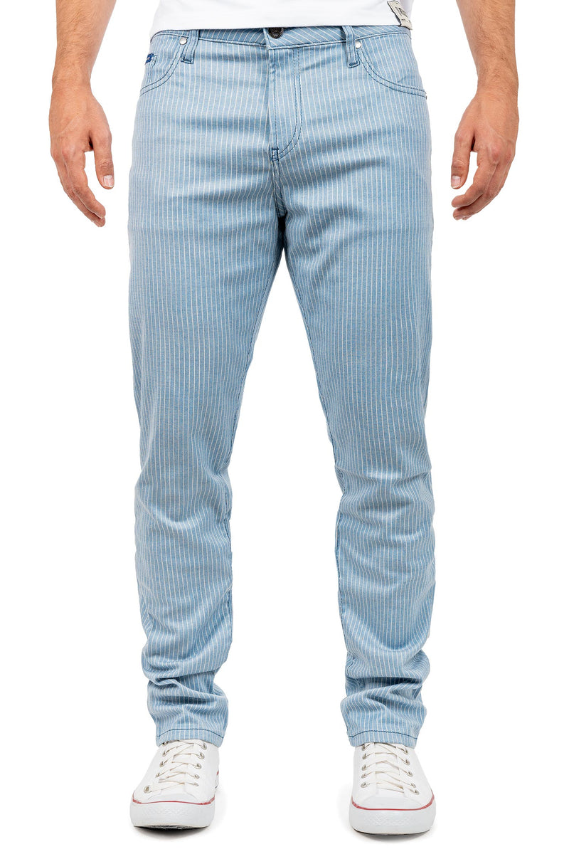 Herren Slim Fit Hose Mid Waist in Blue – Cipo & Baxx