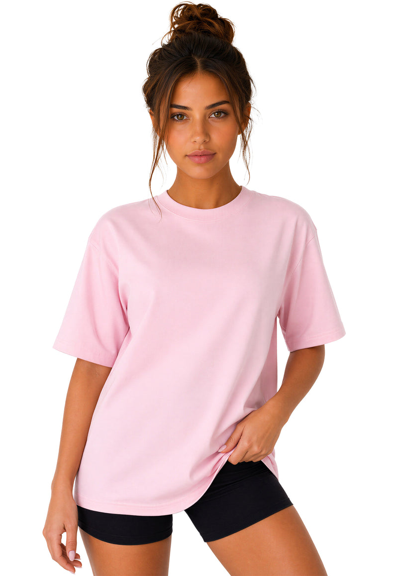 Damen Regular Fit T-Shirt Shoulder Drop 25RSW071 - Pink