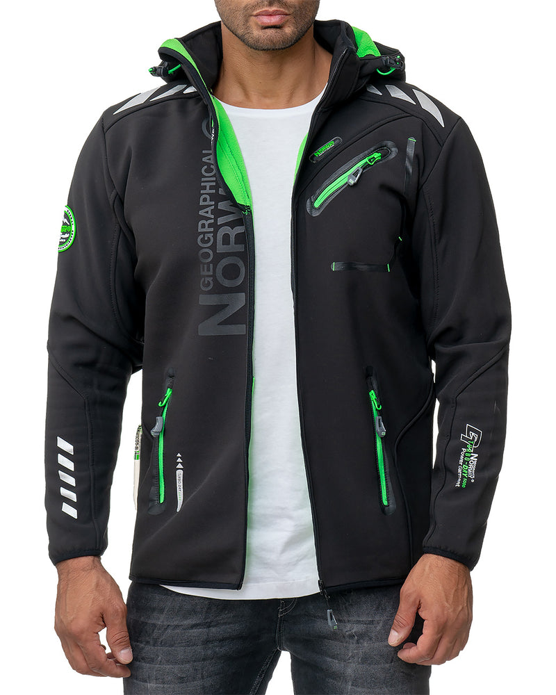 Herren Regular Fit Softshelljacke royaute men in Black – Geographical Norway